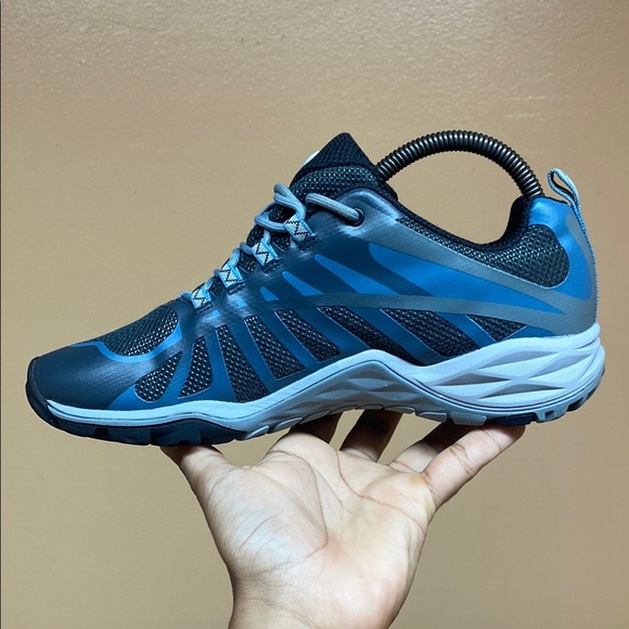 Merrell Siren Edge Q2 “Blue Gray Black” Waterproof Trail Running Sneakers - Picture 5 of 16